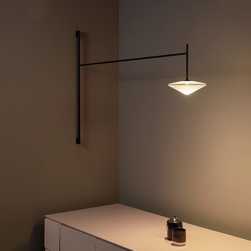 Minimalist Long Pole Wall Lamp: Trendy Lighting Solution-ChandeliersDecor