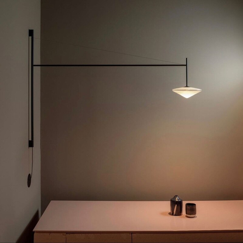 Minimalist Long Pole Wall Lamp: Trendy Lighting Solution-ChandeliersDecor