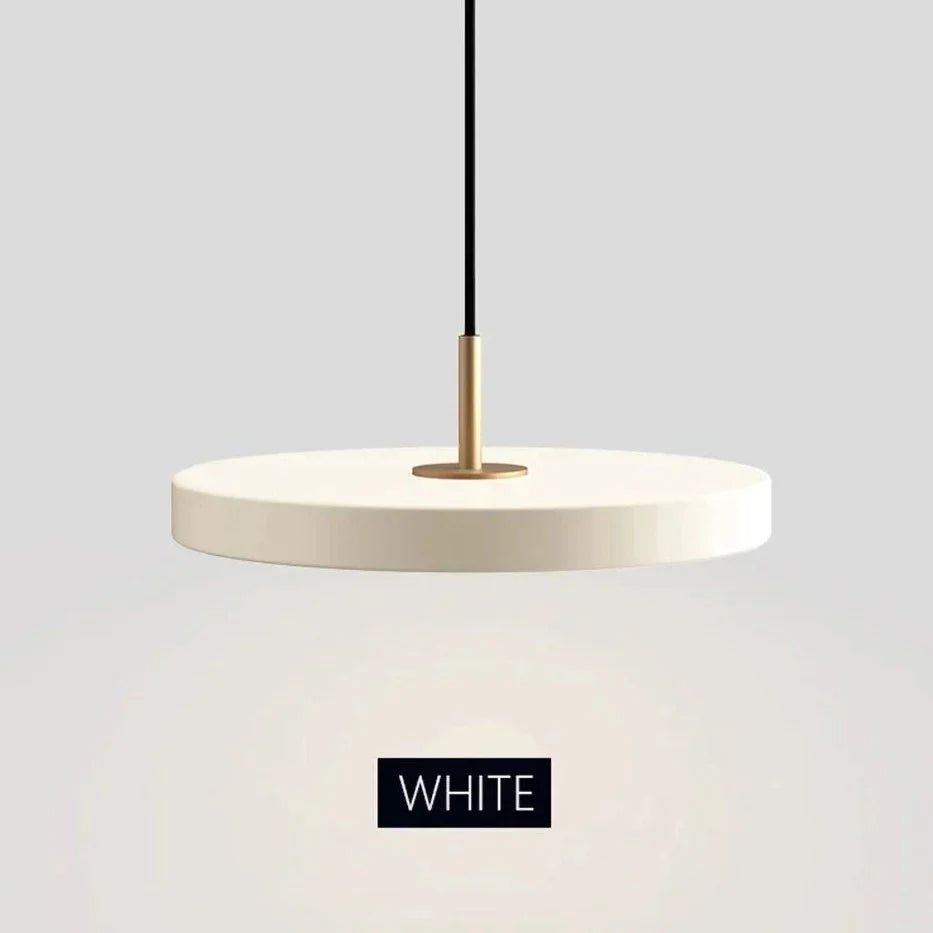 Minimalist Metal Plate Asteria Pendant Hanging Light-ChandeliersDecor