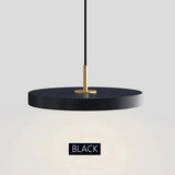 Minimalist Metal Plate Asteria Pendant Hanging Light-ChandeliersDecor