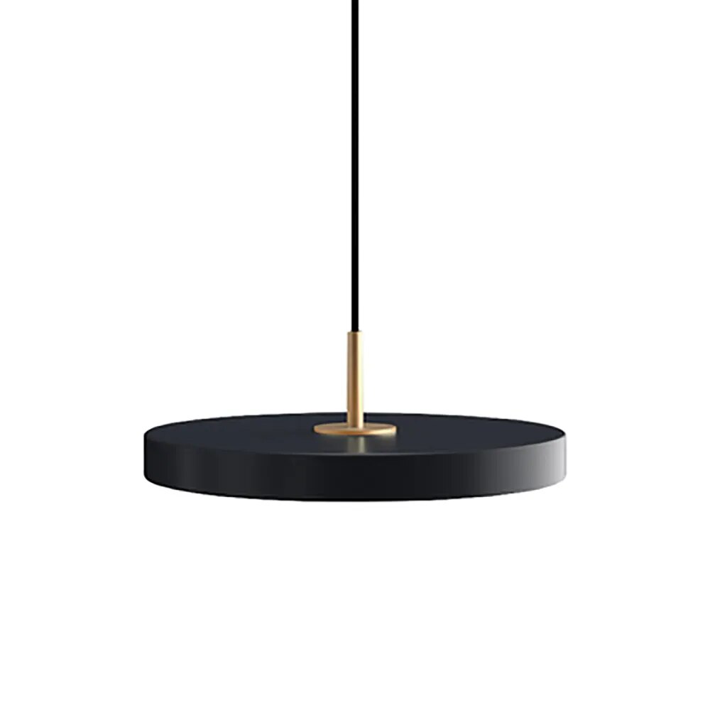 Minimalist Metal Plate Asteria Pendant Hanging Light-ChandeliersDecor