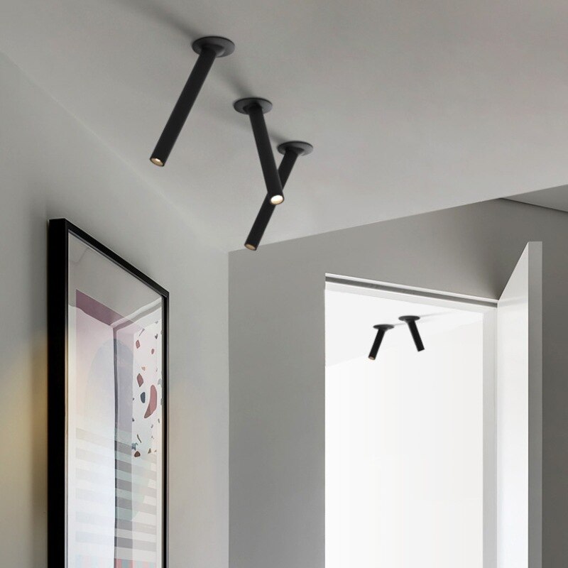 Minimalist Pipe Tube Ceiling Lighting - Illuminate Space-ChandeliersDecor