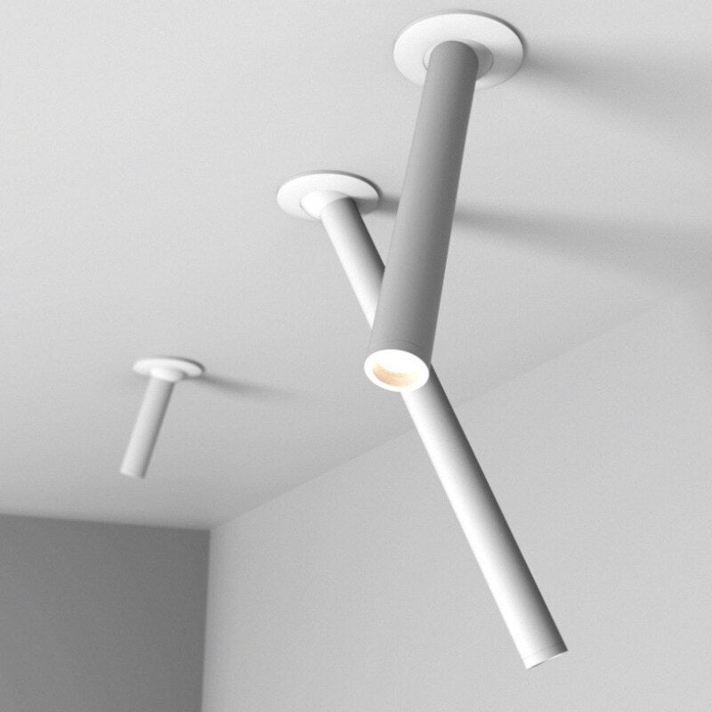 Minimalist Pipe Tube Ceiling Lighting - Illuminate Space-ChandeliersDecor
