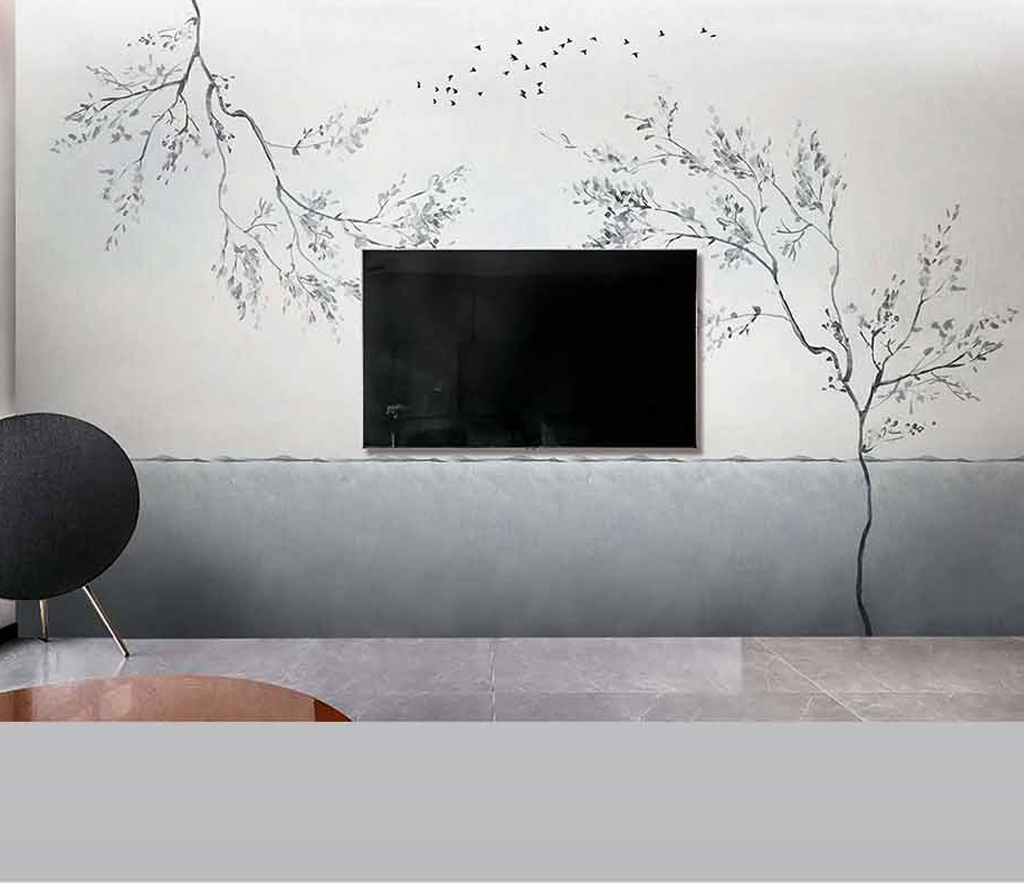 Minimalist Trees Wallpaper Murals - Elevate Your Space-ChandeliersDecor