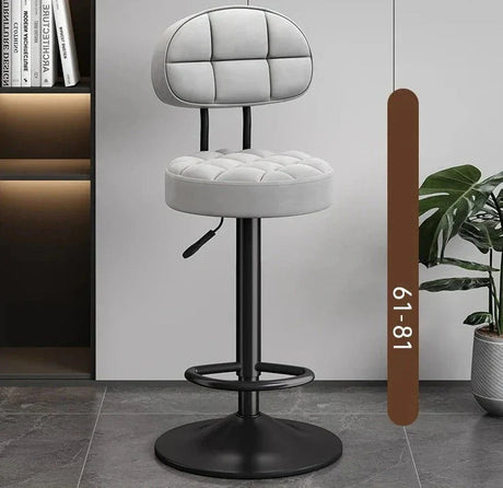 Minimalistic Swivel Bar Stool Adjustable-GraffitiWallArt