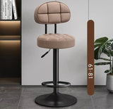 Minimalistic Swivel Bar Stool Adjustable-GraffitiWallArt