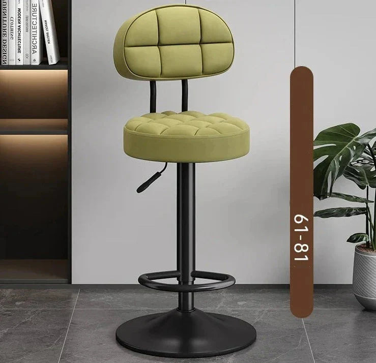 Minimalistic Swivel Bar Stool Adjustable-GraffitiWallArt