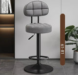 Minimalistic Swivel Bar Stool Adjustable-GraffitiWallArt