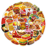 Mix Food Hamburger Fries Stickers Pack-ChandeliersDecor