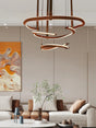 ModaLux Leather Craft LED Chandelier-ChandeliersDecor