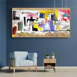 Modern Graffiti Street Artwork Canvas Posters and Prints Abstract Figure Oil Paintings on The Wall for Home Decorative Pictures-ChandeliersDecor