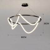 Modern Long Hose LED Chandelier for Dining Room-ChandeliersDecor