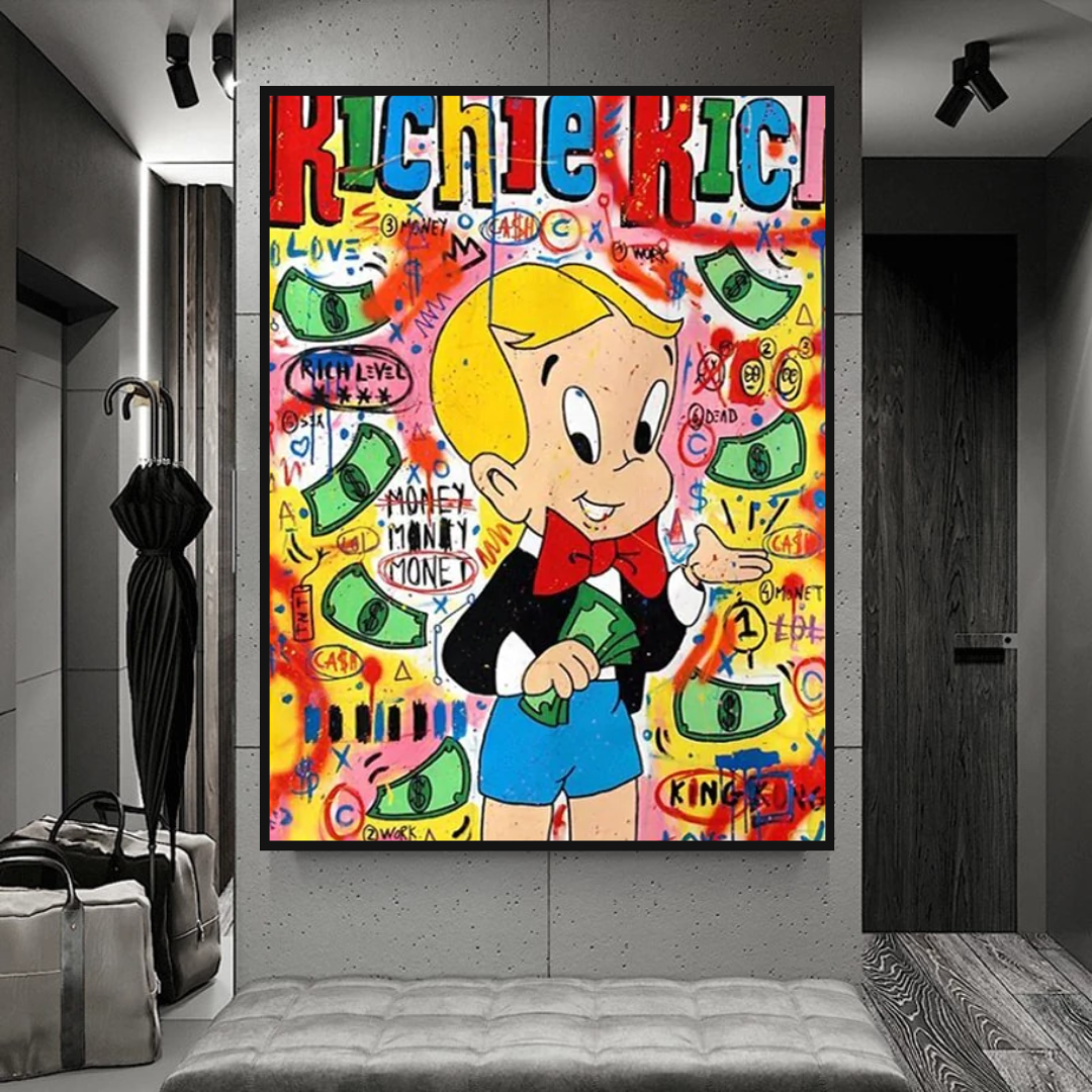 Money Boy: Richie Rich Poster - Ultimate Symbol of Wealth-ChandeliersDecor