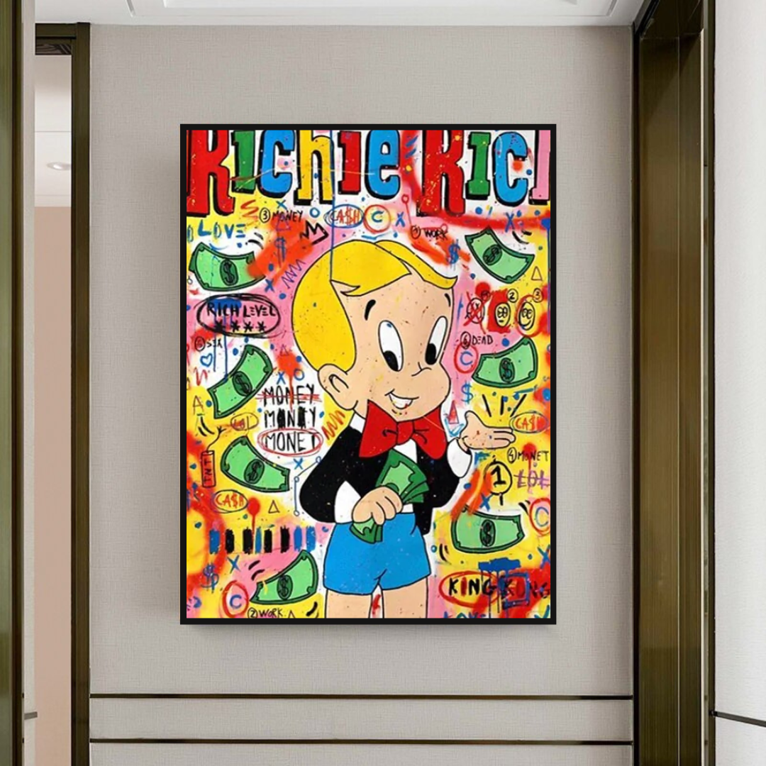 Money Boy: Richie Rich Poster - Ultimate Symbol of Wealth-ChandeliersDecor