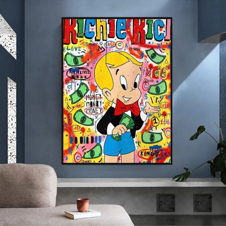 Money Boy: Richie Rich Poster - Ultimate Symbol of Wealth-ChandeliersDecor