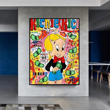 Money Boy: Richie Rich Poster - Ultimate Symbol of Wealth-ChandeliersDecor