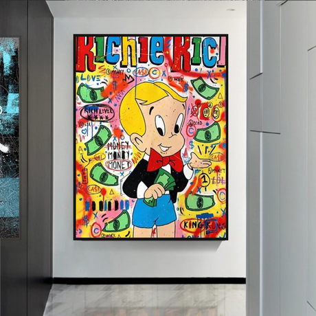 Money Boy: Richie Rich Poster - Ultimate Symbol of Wealth-ChandeliersDecor