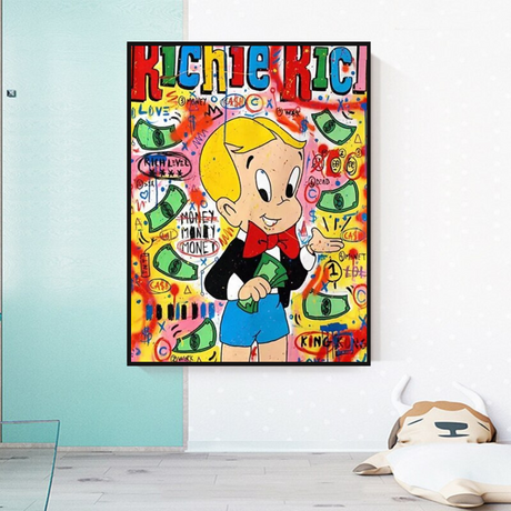 Money Boy: Richie Rich Poster - Ultimate Symbol of Wealth-ChandeliersDecor