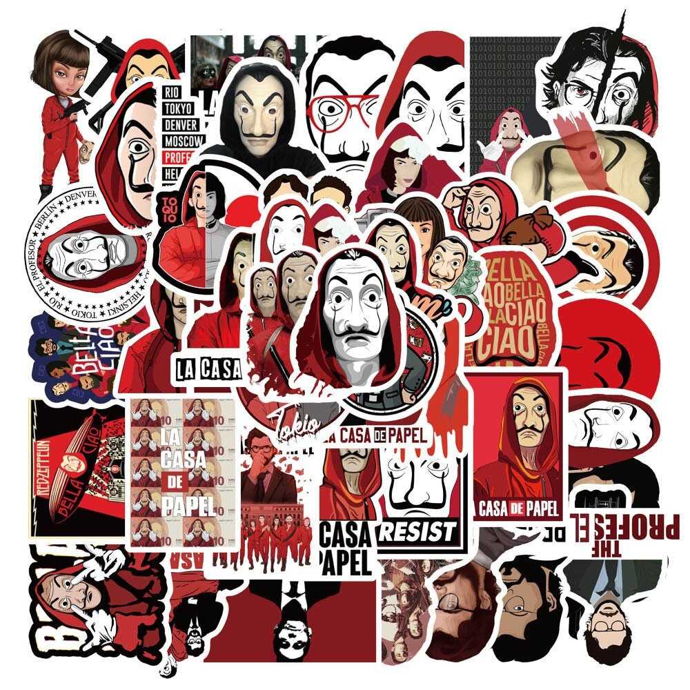 Money Heist Stickers Pack: Ideal for Fans-ChandeliersDecor