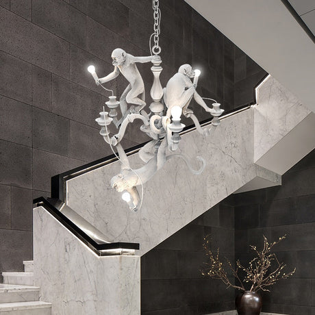 Monkeys Chandelier Luxurious Ceiling Lamp