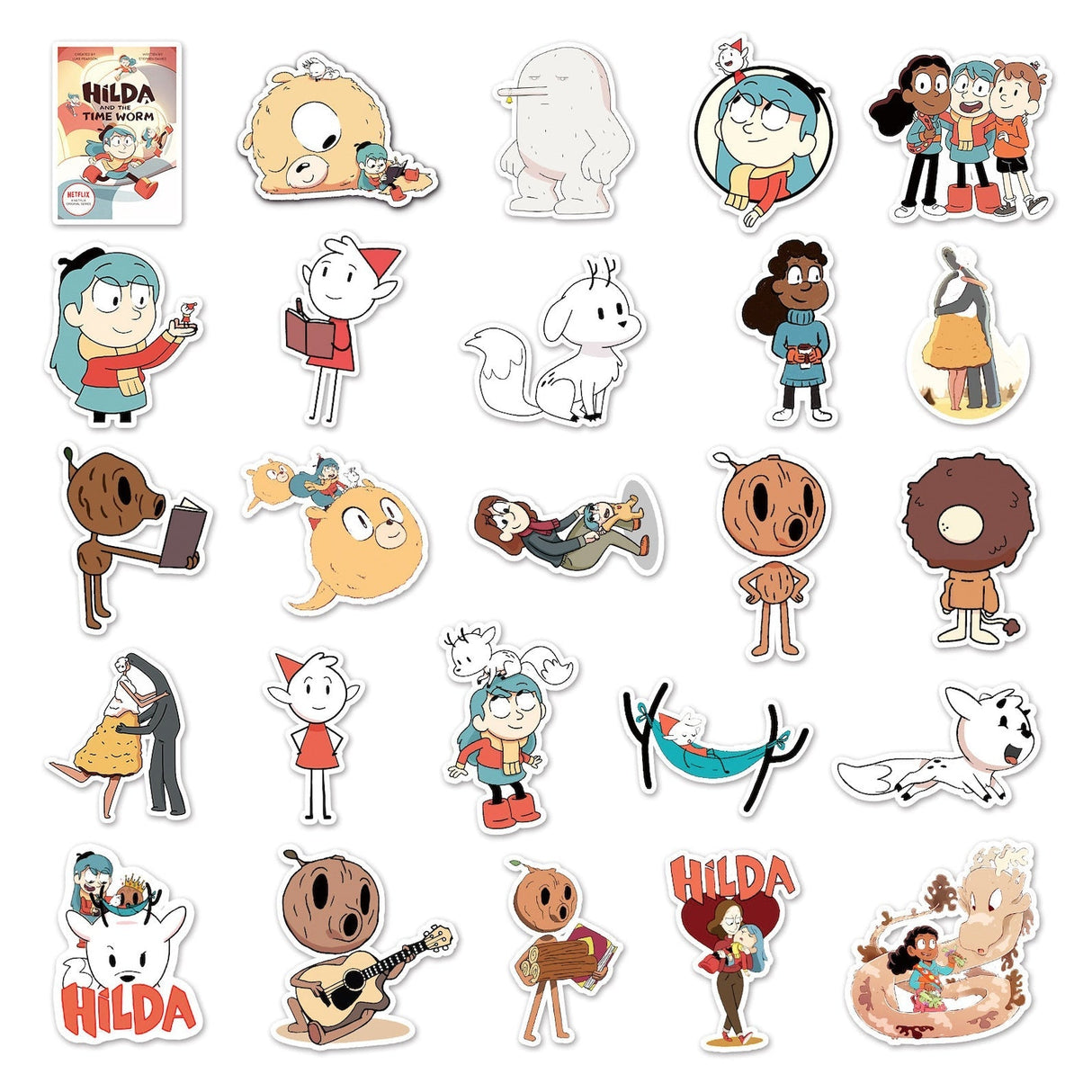 Monogram Hilda Sticker Pack for Laptops and Water Bottles-ChandeliersDecor