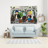 Monopoly's Millionaire & Richie Canvas Wall Art