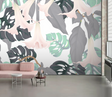 Monstera Leaf Wallpaper Mural: Transform Your Space-ChandeliersDecor