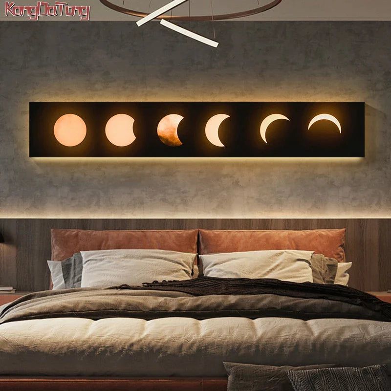 Moon Eclipse LED Wall Lght: Stylish & Energy-Efficient Lighting-ChandeliersDecor