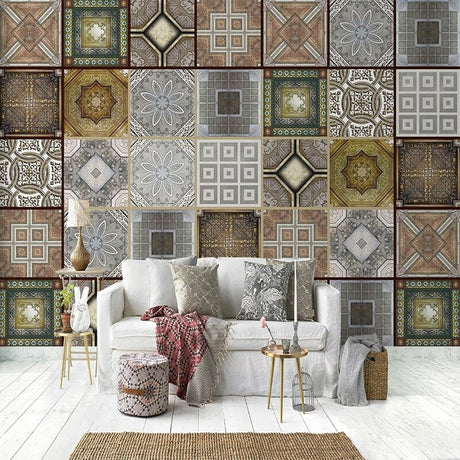 Moroccan Wallpaper Mural: Enhance Your Space-ChandeliersDecor