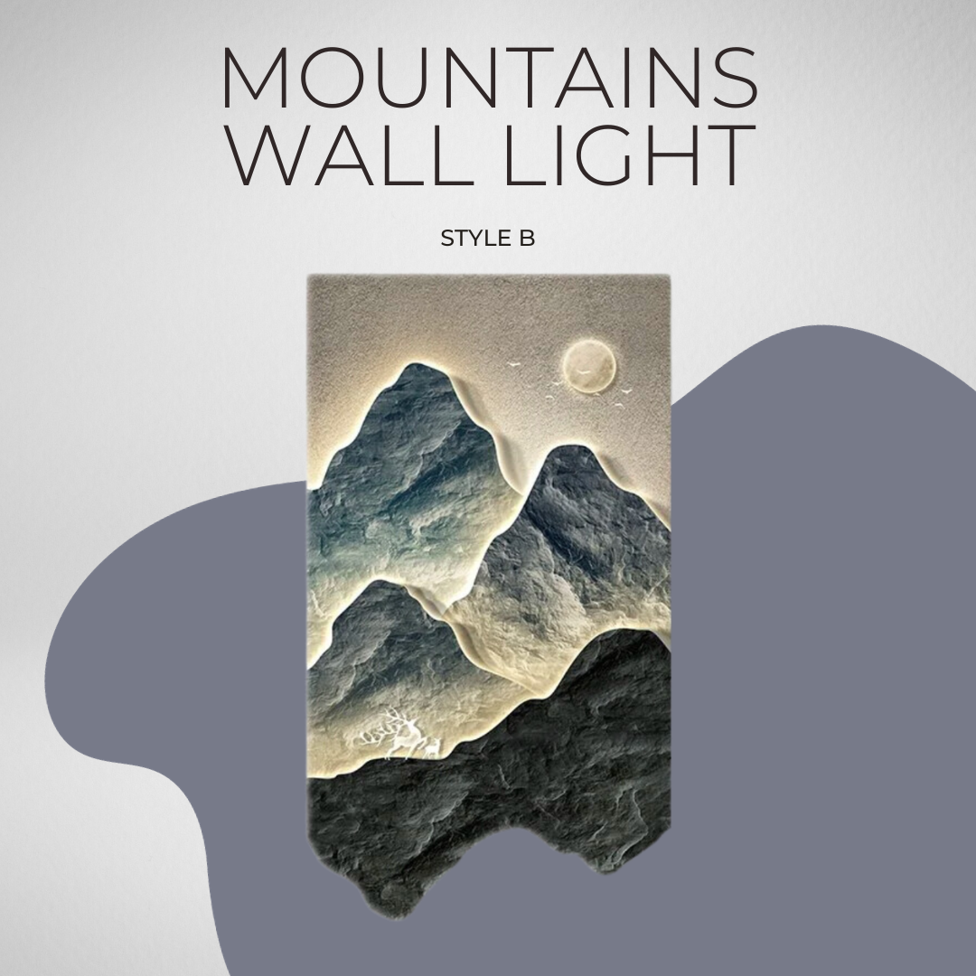 Mountains Wall Light - Perfect Mountains Wall Light-ChandeliersDecor