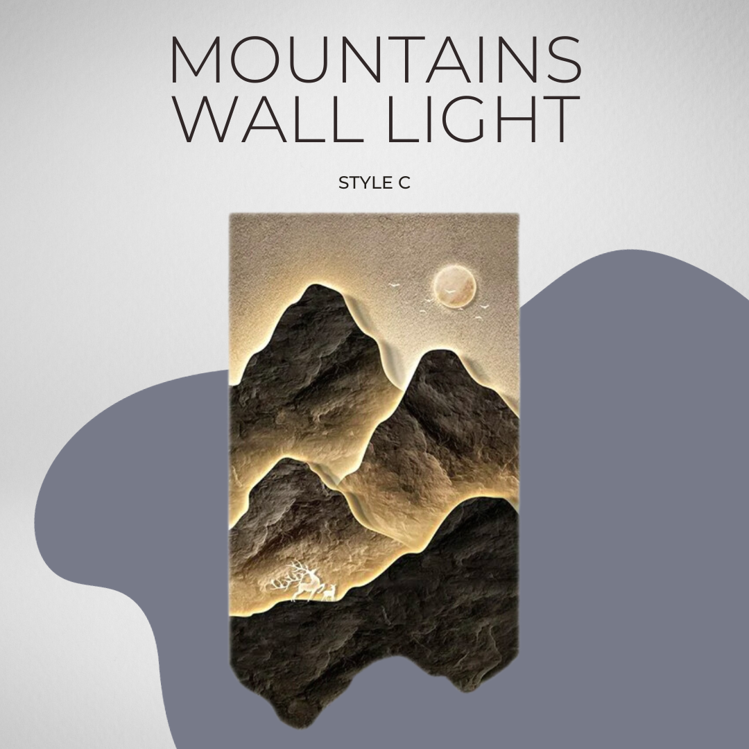 Mountains Wall Light - Perfect Mountains Wall Light-ChandeliersDecor