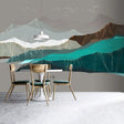 Mountains Wallpaper for Home Wall Decor-ChandeliersDecor.com