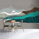 Mountains Wallpaper for Home Wall Decor-ChandeliersDecor.com