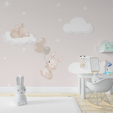 Mousy Clouds Wallpaper Mural: Enhance Your Décor-ChandeliersDecor