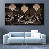 Movie Character Marilyn Monroe, Godfather, Pulp Fiction, Scarface Party Canvas Wall Art-ChandeliersDecor