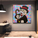 Mr Monopoly Cash Flow Art: Unlock Your Financial Success-ChandeliersDecor