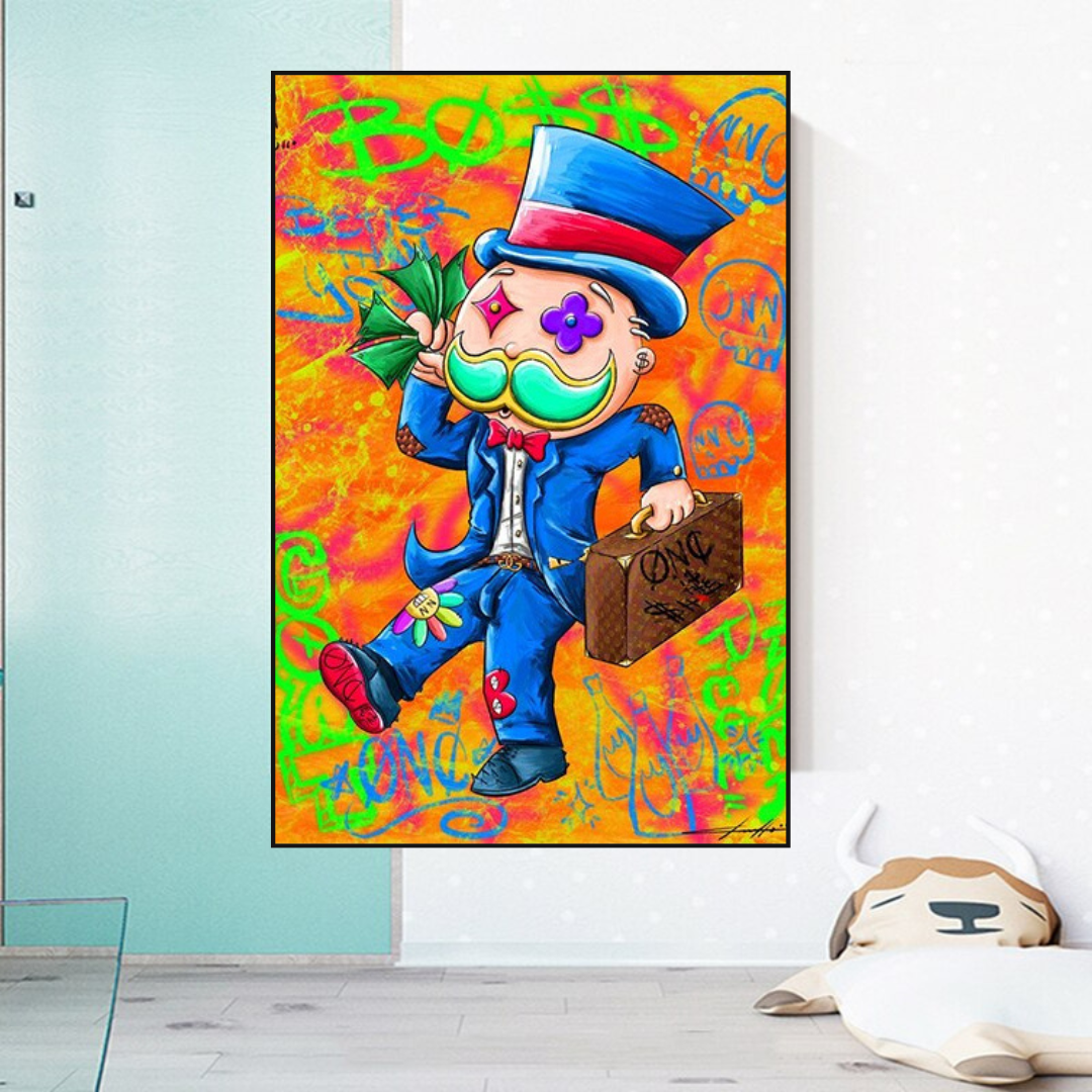 Mr Monopoly Goat Poster - High-Quality Print-ChandeliersDecor