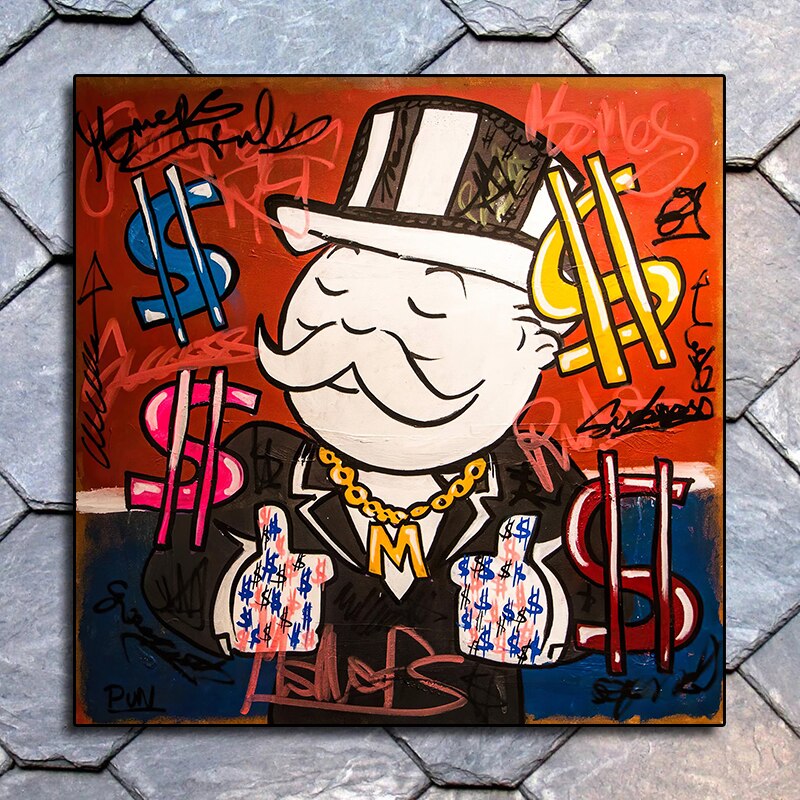 Mr Monopoly Millionaire Poster - Limited Edition Art Print-ChandeliersDecor