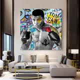 Muhammad Ali Boxer Graffiti Canvas Wall Art