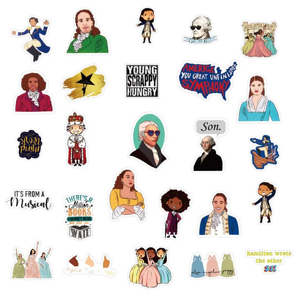 Musical Hamilton Graffiti Stickers-ChandeliersDecor