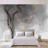 Mystic Aura: Smoke Line Wallpaper-ChandeliersDecor