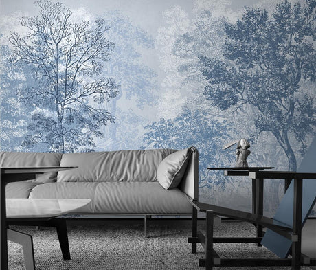 Mystic Moonlight Meadow Wallpaper - Transform Your Space-ChandeliersDecor