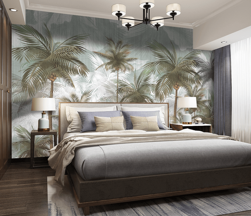 Nature Palm Trees Design - Tropical Forest Wallpaper Mural-ChandeliersDecor.com