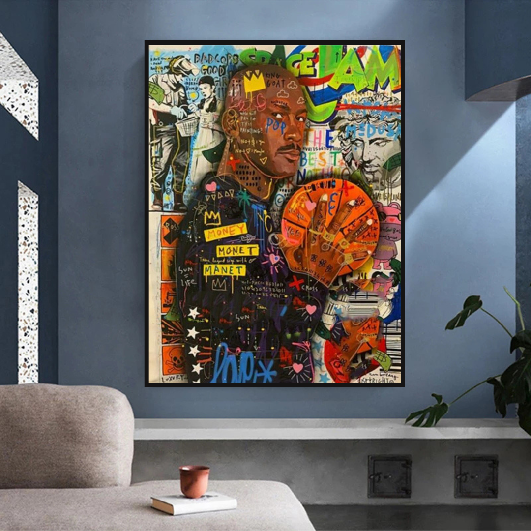 NBA All Star Jordan Art: Exclusive Athlete's Legacy-ChandeliersDecor