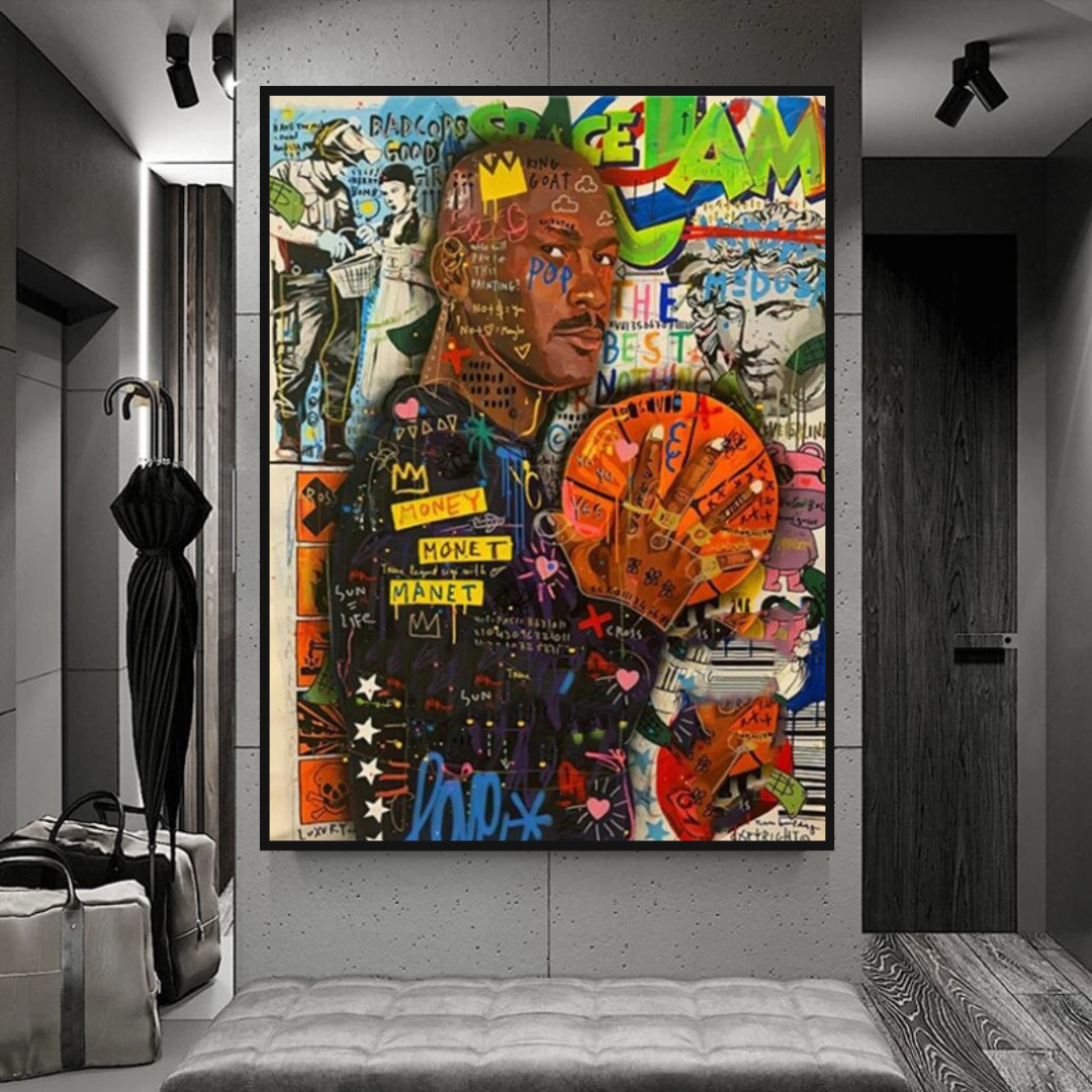 NBA All Star Jordan Art: Exclusive Athlete's Legacy-ChandeliersDecor