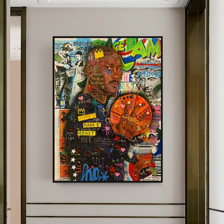 NBA All Star Jordan Art: Exclusive Athlete's Legacy-ChandeliersDecor