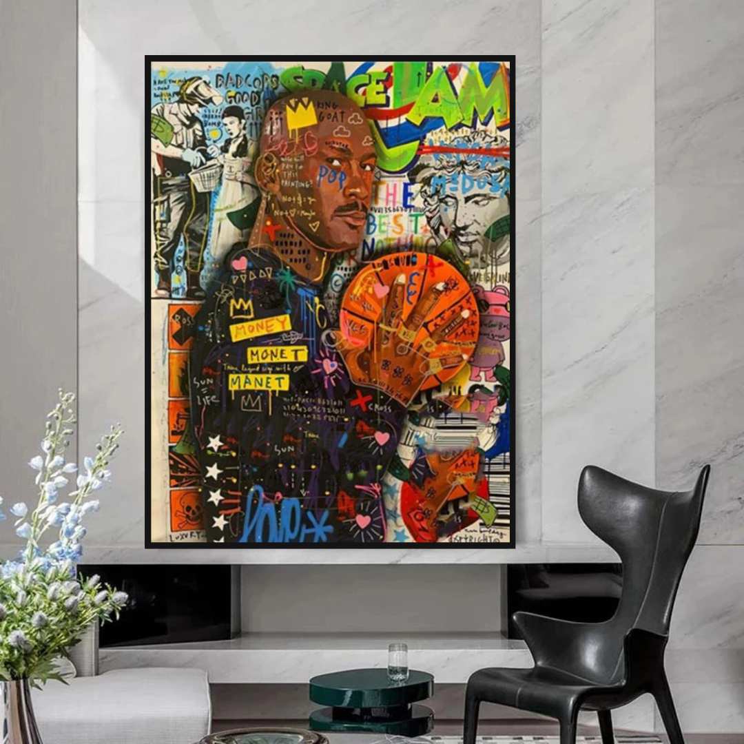 NBA All Star Jordan Art: Exclusive Athlete's Legacy-ChandeliersDecor