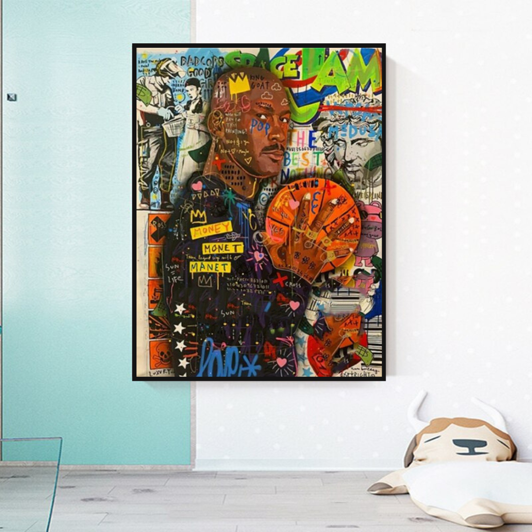 NBA All Star Jordan Art: Exclusive Athlete's Legacy-ChandeliersDecor