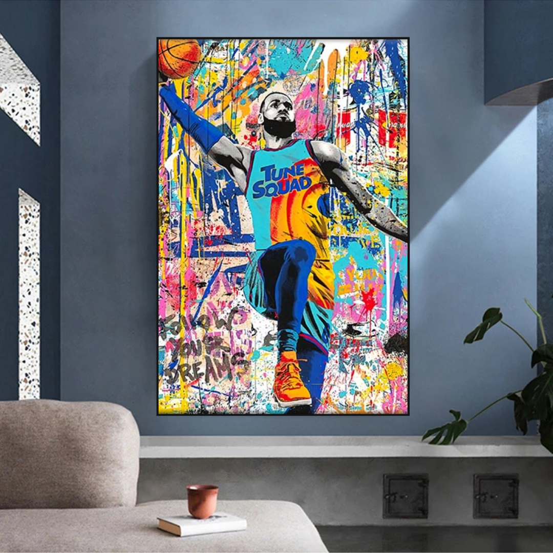 NBA All Star Jordan Canvas - Authentic & High-Quality-ChandeliersDecor