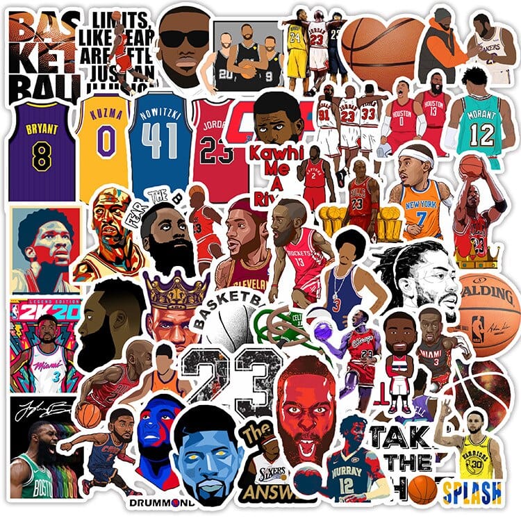 NBA Basketball Star Stickers-ChandeliersDecor